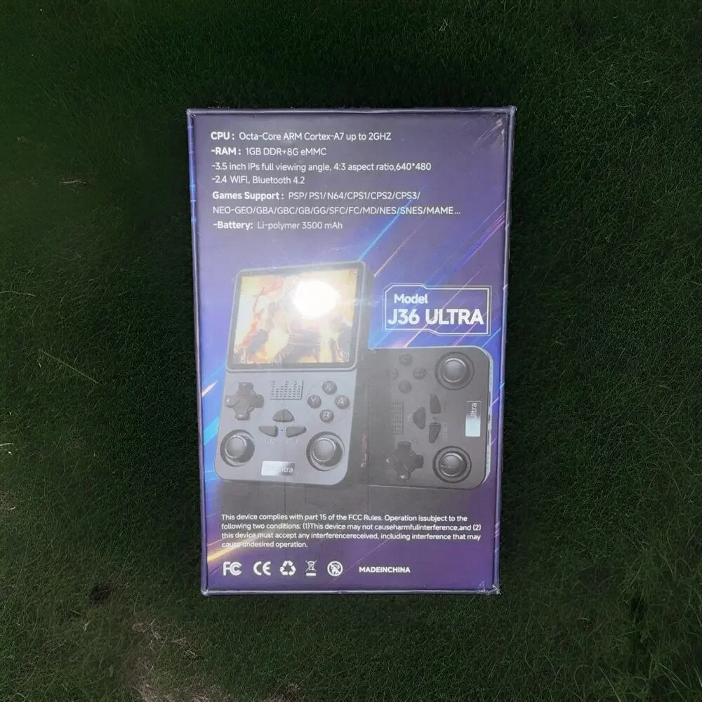 J36 Ultra 64GB Retro Handheld Game Console – 30,000+ Games – N64 PS1 PSP WiFi